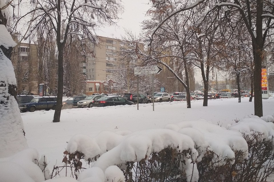 Новогодние пробки в Липецке