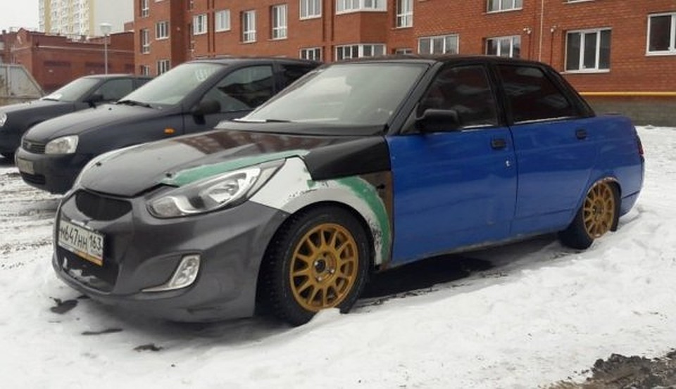 Необычный автомобиль обнаружился в одном из дворов Тольятти