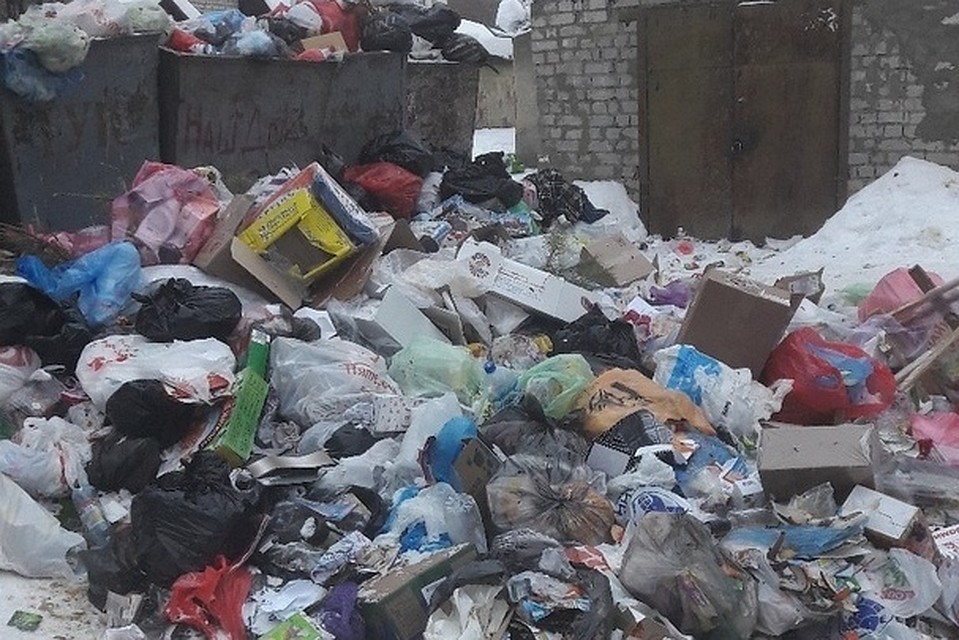 Елец завалило мусором