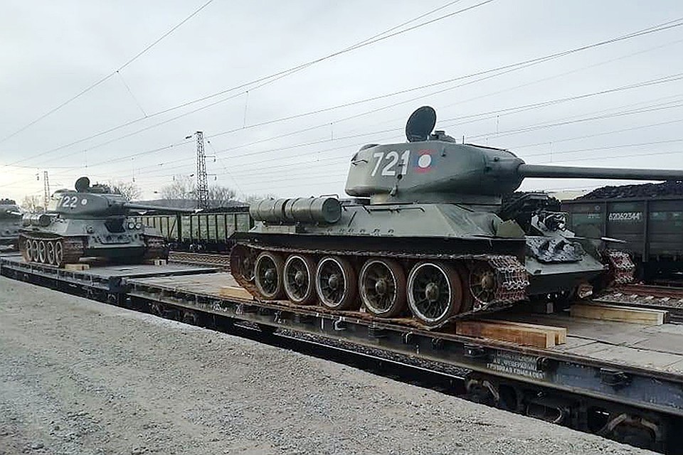 Те самые Т-34, вернувшиеся из Лаоса. Фото: Министерство обороны РФ.