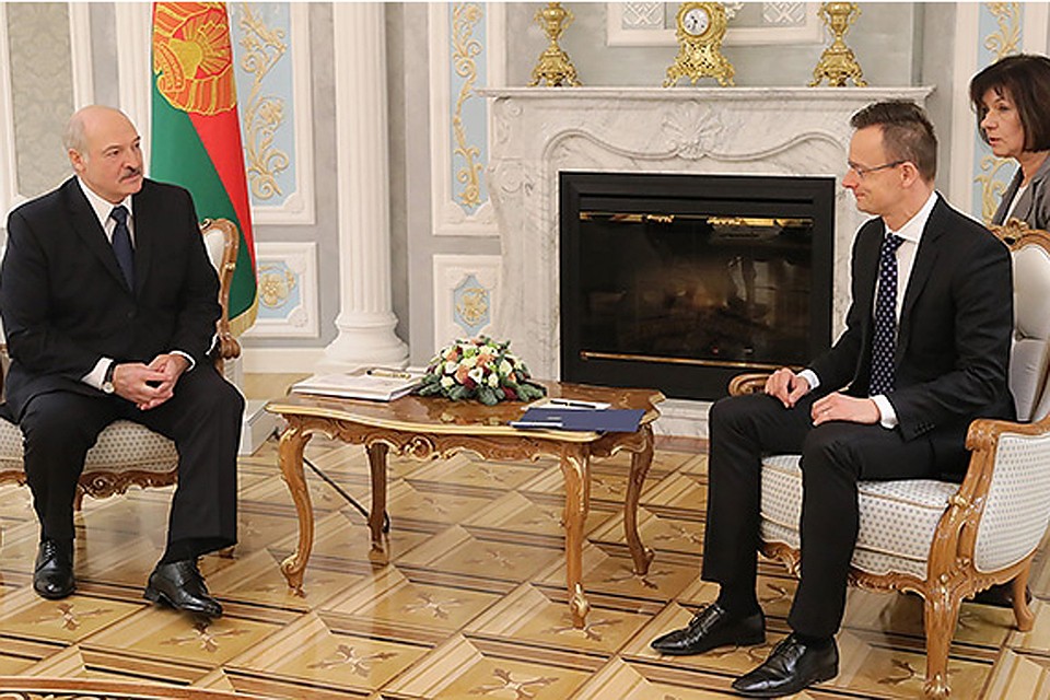 Президент встретился с венгерским министром. Фото: president.gov.by