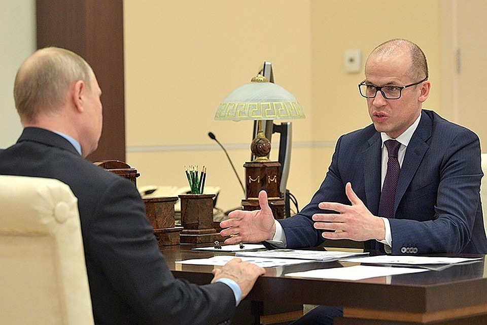 14 января прошла рабочая встреча президента России Владимира Путина с главой Удмуртии Александром Бречаловым. Фото: Алексей Дружинин/ТАСС