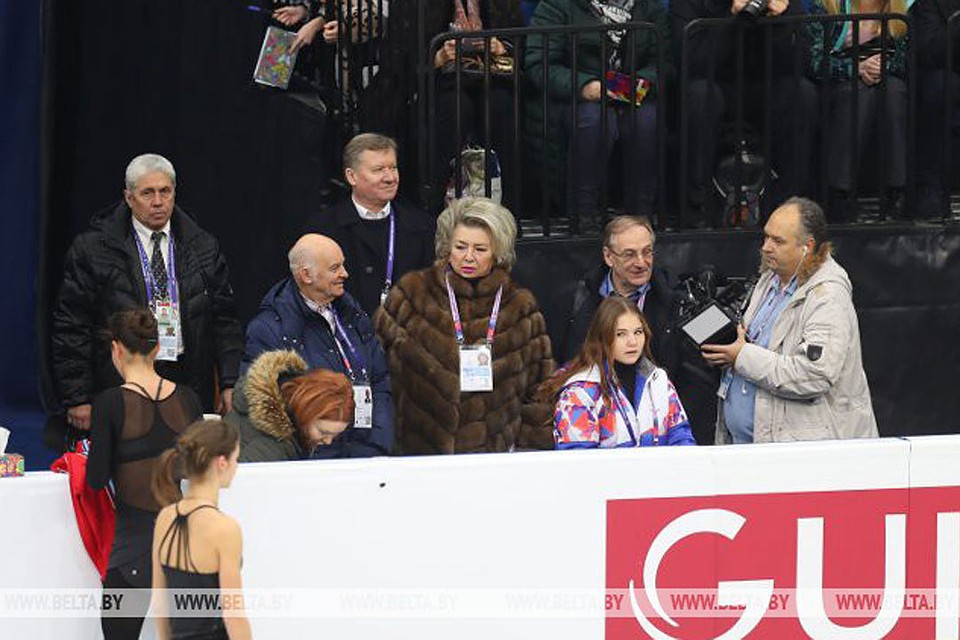 Татьяна Тарасова на тренировке в Минске перед стартом чемпионата Европы по фигурному катанию. Фото: belta.by
