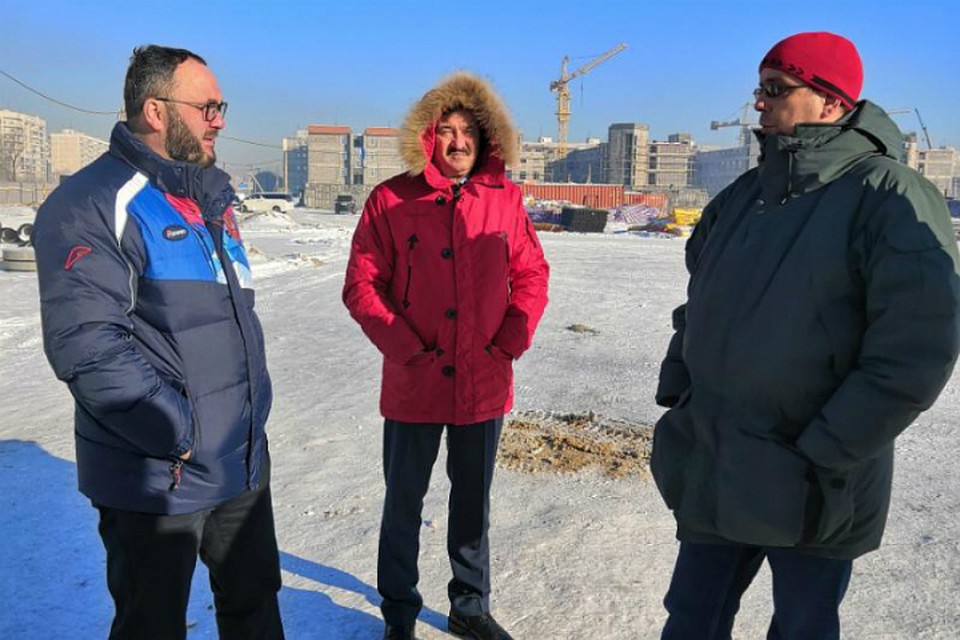 В Комсомольске проверили строительство центра развития спорта ФОТО: Министерство физической культуры и спорта Хабаровского края
