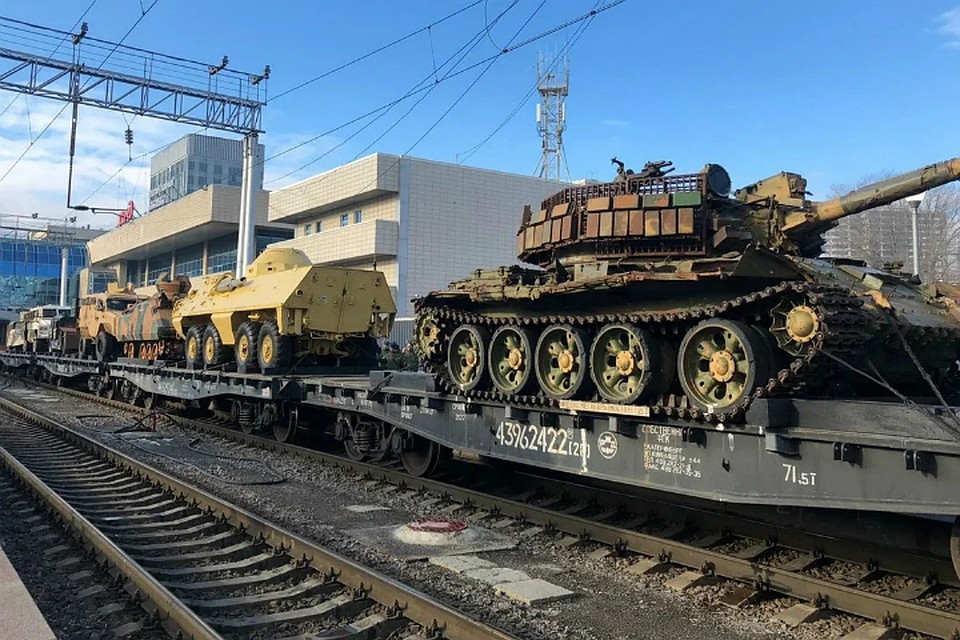Техника, отбитая у боевиков. Фото: пресс-служба ЮВО.