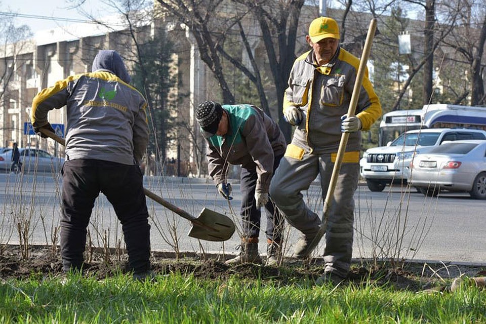 Бишкек преображается к каждым днем, приобретая свежий весенний облик.