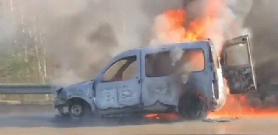Полыхал автомобиль «Citroen Berlingо»