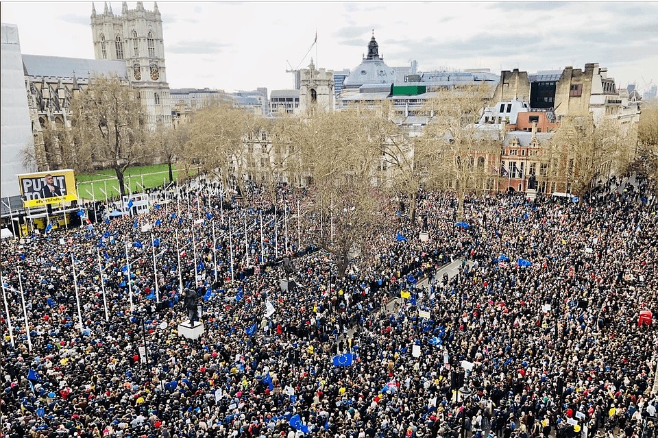 В митинге в Лондоне участвовали около миллиона человек