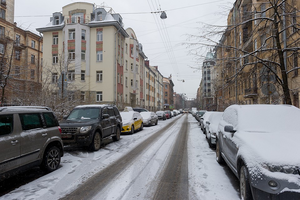Снег задержится в Петербурге ненадолго - в конце недели потеплеет.