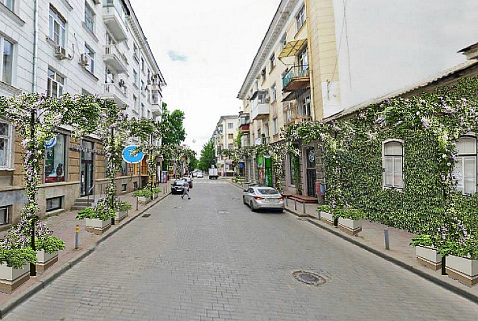 Весной появится первый зеленый квартал на улице Чапаева от Красноармейской до Красной. Фото: материалы проекта