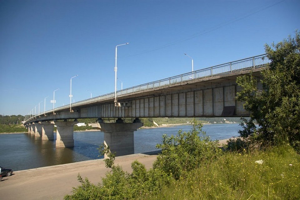 Длина Коммунального моста через р. Томь составляет 663,4 метра. Фото: admin.tomsk.ru