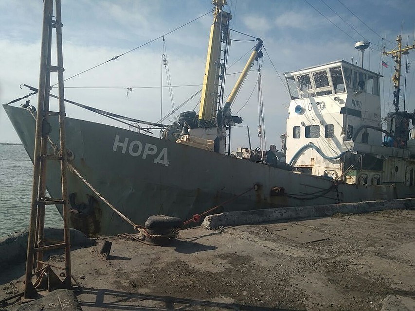 На Украине объявили в розыск капитана российского судна "Норд" Фото: пресс-служба Госпогранслужбы Украины