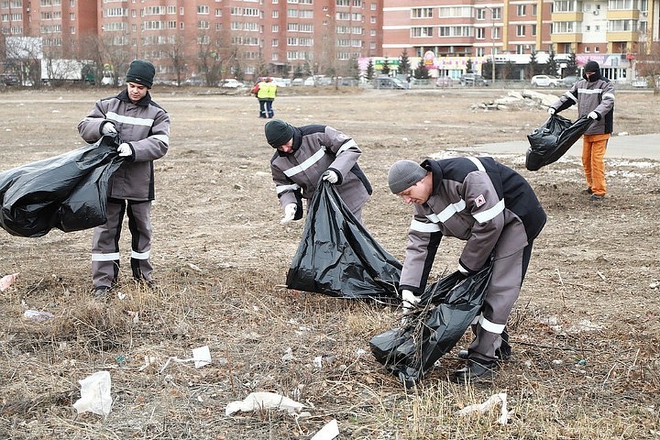 Сегодня Красноярск превратился в один большой субботник