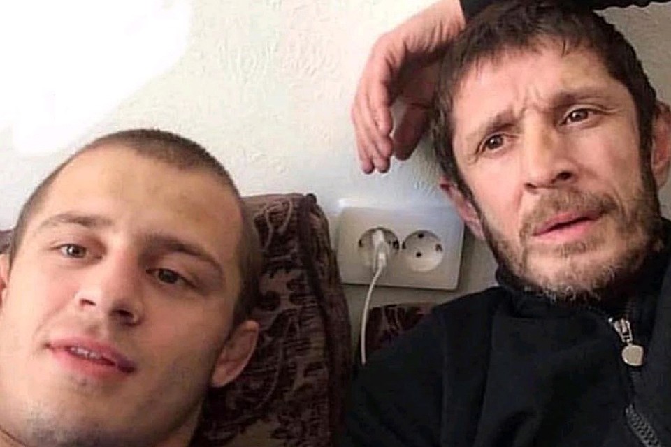 Сулли Юнусилау с сыном Магомедом.