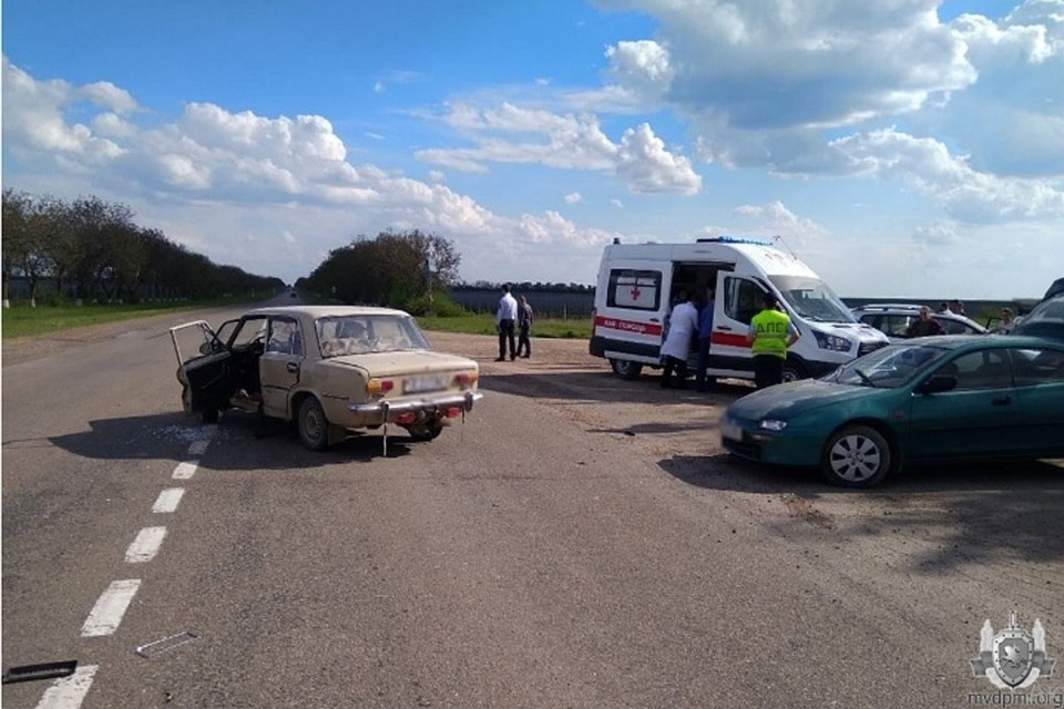 В аварии пострадали два человека (Фото: МВД Приднестровья).