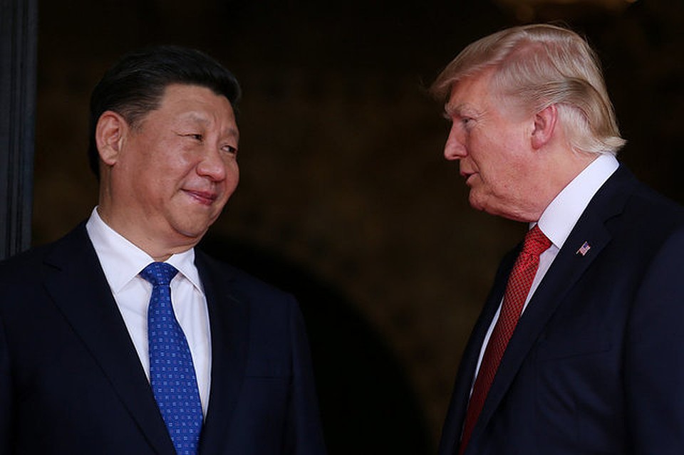 Президент США Дональд Трамп и председатель КНР Си Цзиньпин
