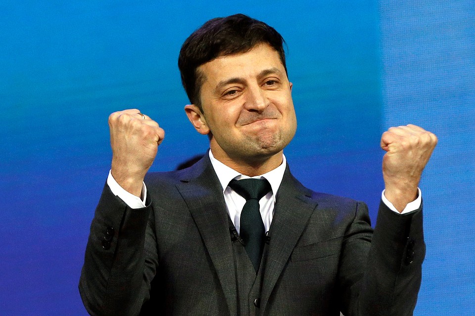 Бывший квнщик, новоизбранный президент Украины Владимир Зеленский