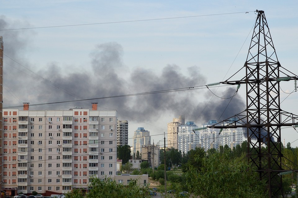 Черный дым напугал липчан