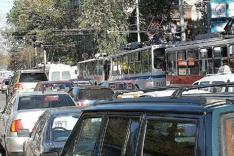 В столице опять пробки с утра
