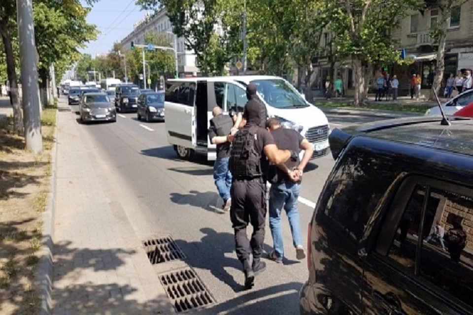 Преступников задержали в центре Кишинева (Фото: politia.md).