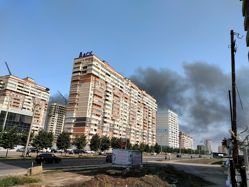 Снимок в день пожара 4 июля