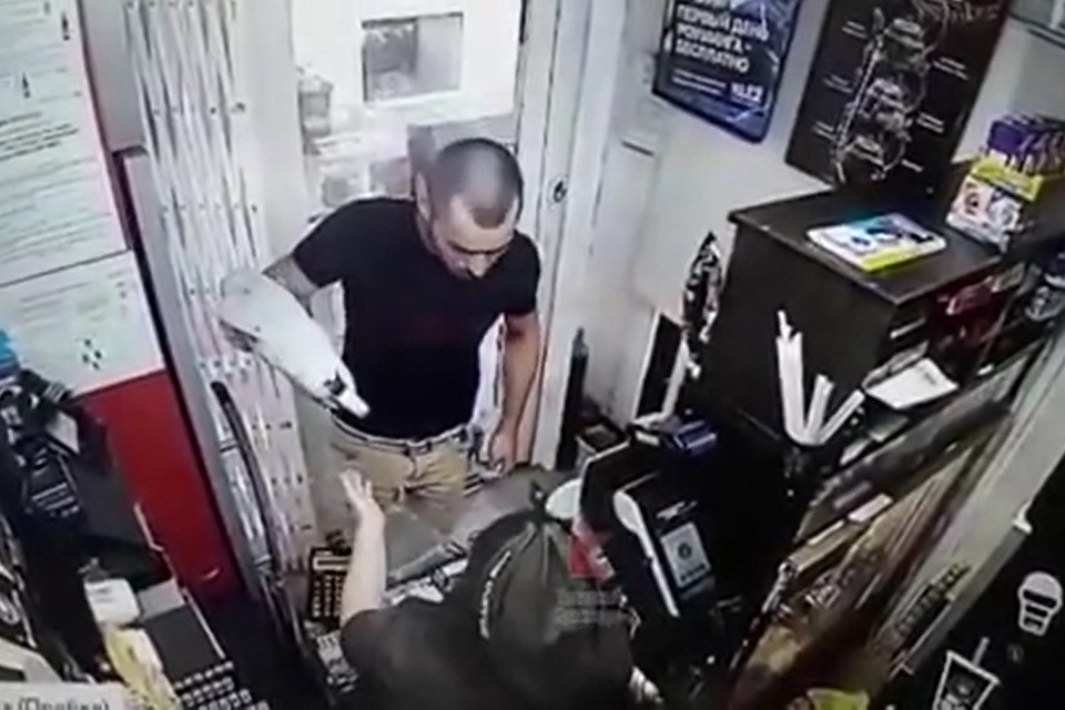 Мужчине пришлось сбежать