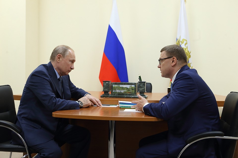 Алексей Текслер встретился с Владимиром Путиным в Магнитогорске. Фото: пресс-служба губернатора Челябинской области