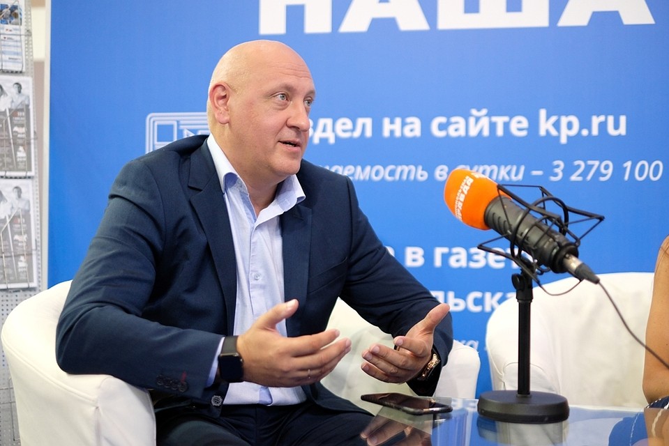 Сергей Скляр в мобильной студии "КП".