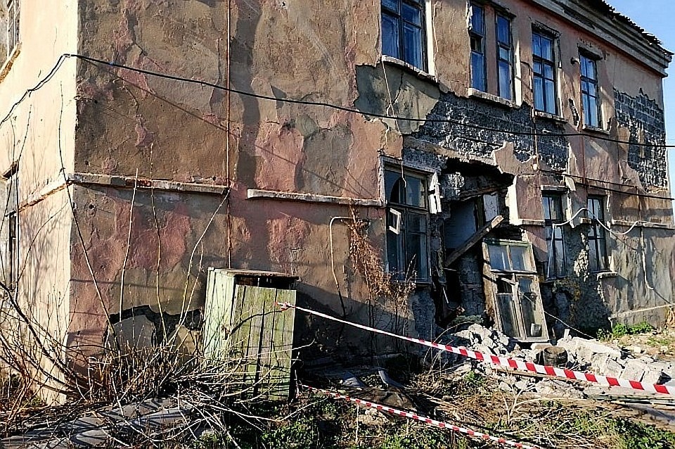 Так выглядел обрушившийся дом