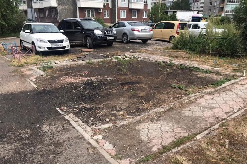 В Красноярске еще одни подрядчик провалил благоустройство сквера. Фото: Александр Глисков