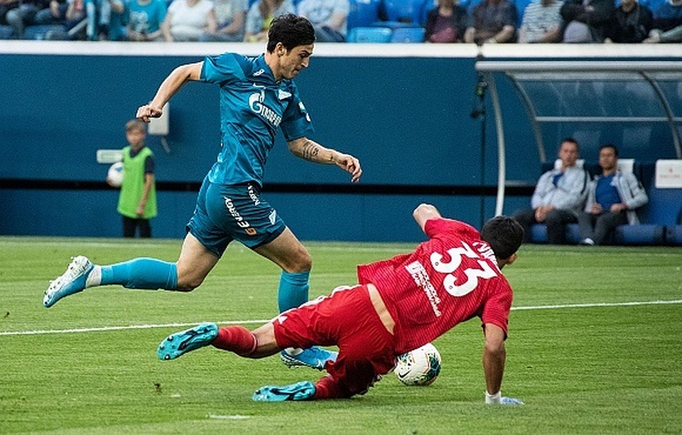 «Зенит» и «Ахмат» сыграли вничью. Фото: https://fc-zenit.ru/