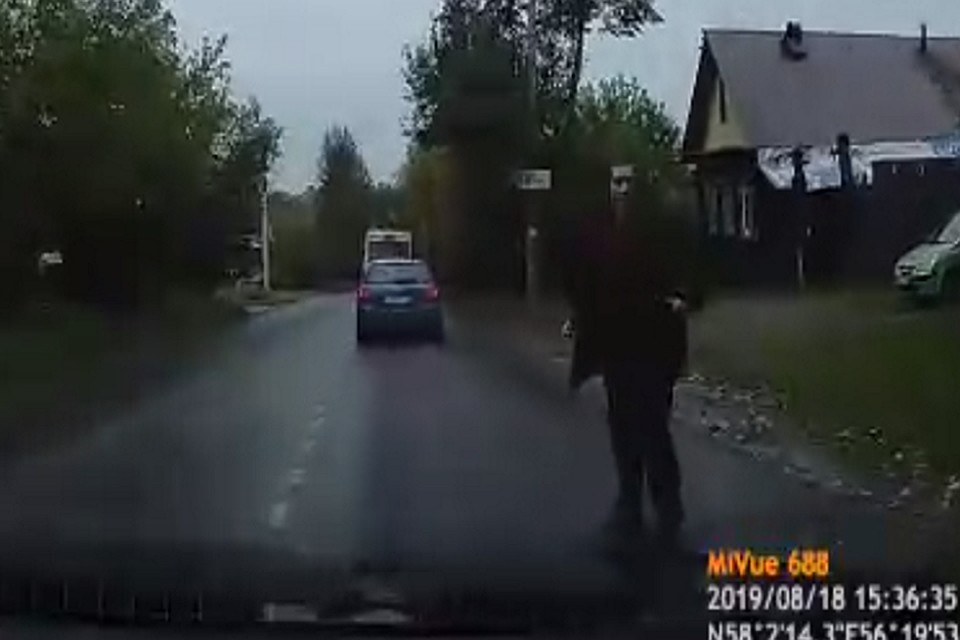 Фото: скриншот с видео в ЧП.ДТП.Пермь