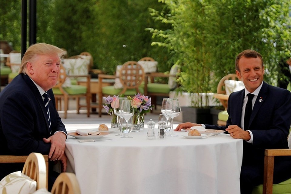 Дональд Трамп заявил, что обед с Эммануэлем Макроном стал их самой лучшей встречей