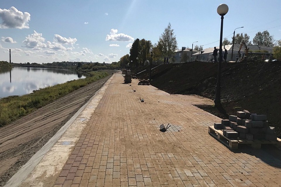Благоустройство идет полным ходом. Фото: правительство Кировской области
