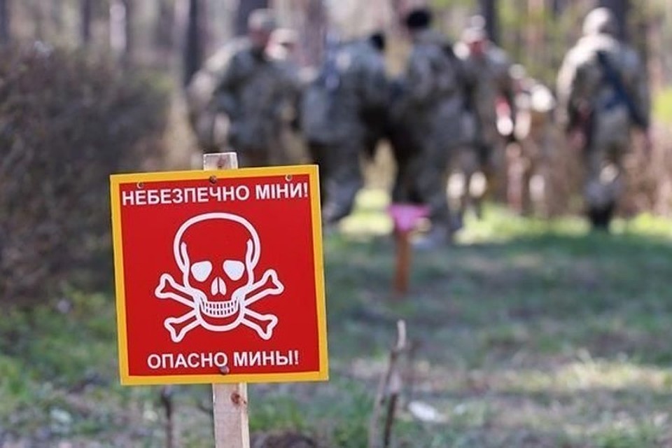 Донбасс буквально нашпигован минами, это эхо войны на десятилетия. Фото: Русская Весна