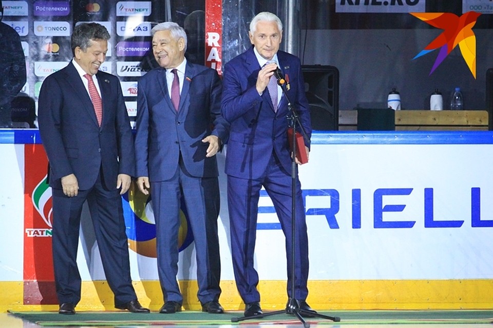 Главный тренер, с которым казанцы 4 раза становились чемпионом России, стал почётным гостем на игре.