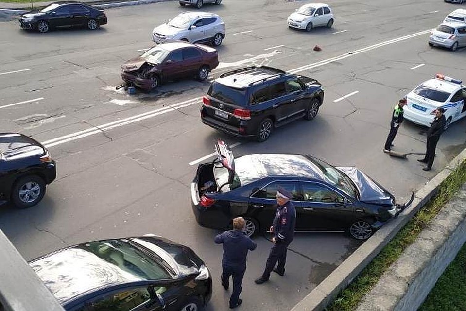 Авария на Гоголевском мосту. Фото: dps.control