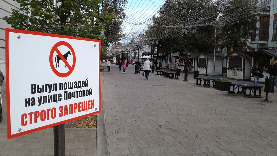 Несколько лет назад на улицу запретили въезд автомобилей, а теперь и лошадей