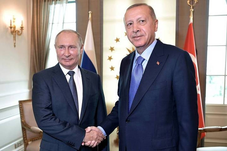 Президент России Владимир Путин и президент Турции Реджеп Тайип Эрдоган. Фото: Алексей Никольский/пресс-служба президента РФ/ТАСС