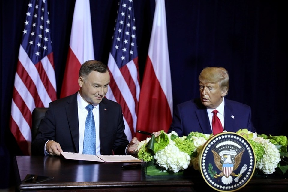Президенты Польши и США – Анджей Дуда и Дональд Трамп – на встрече в Нью-Йорке