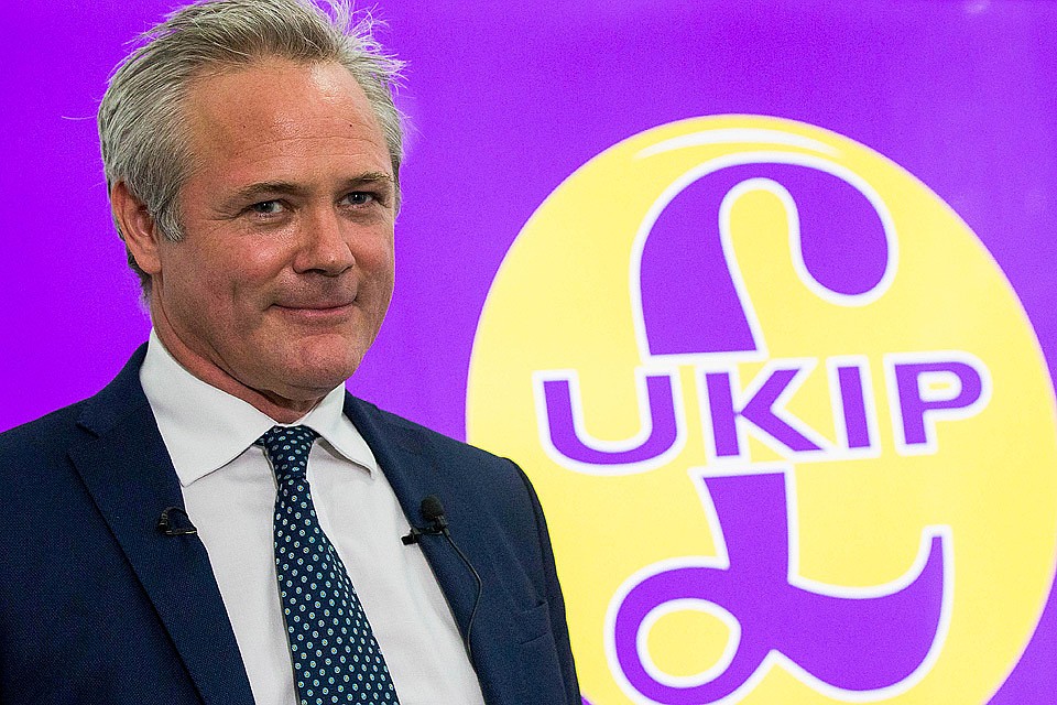 Лидер партии UKIP Ричард Брэйн.