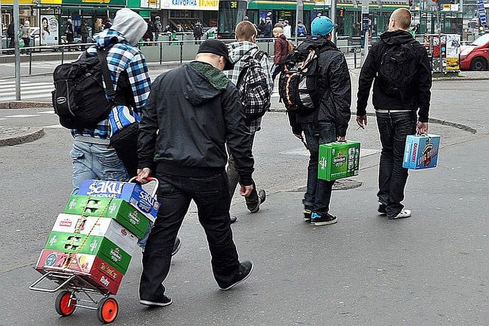 Вывоз алкоголя из Эстонии в Финляндию начал расти.