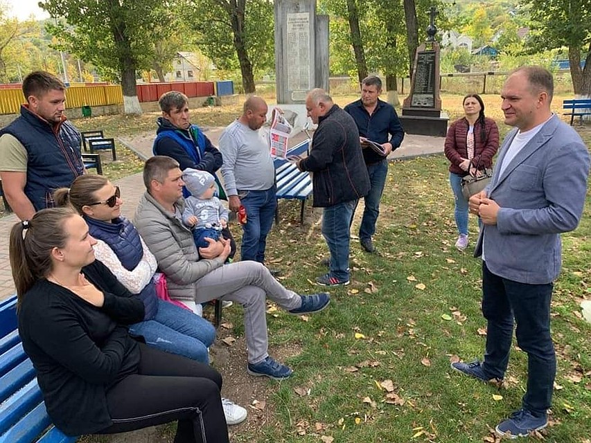 Ион Чебан на встрече с избирателями.
