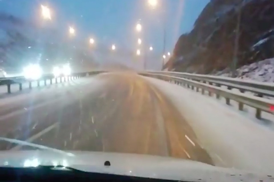 На кадрах объездная трасса Седанка-Патрокл