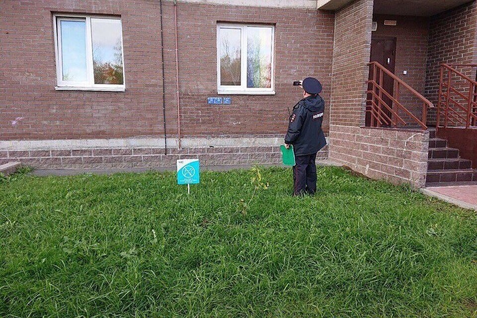 В соцсетях и СМИ пишут, что пресловутую штору с окна женщину заставила убрать полиция. Но к этой версии пока слишком много вопросов. Фото: сообщество "ЖК Кантемировский, ЖК Калина Парк, ЖК Калейдоскоп" ВКонтакте