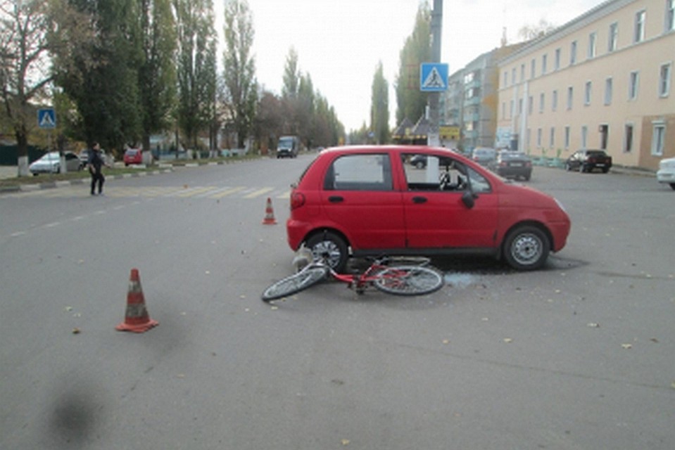 Велосипедист отделался легкими травмами