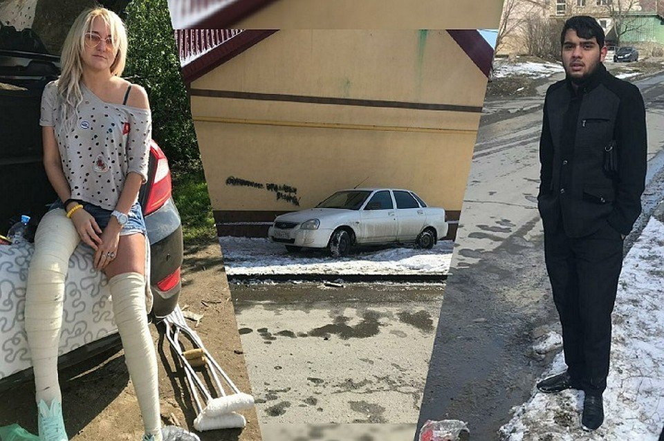 Автомобиль, за рулем которого сидел 17-летний парень, впечатал Ирину в стену. Фото: предоставлено Максимом Винницким