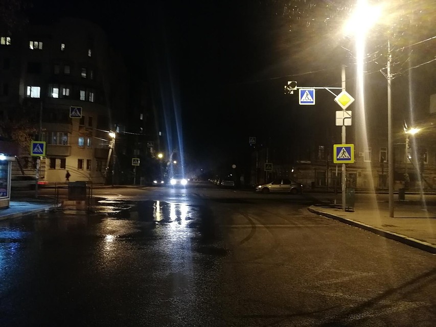 ДТП произошло вечером на улице Венцека