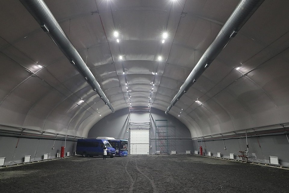В Надыме построили ангар для газомоторных автобусов Фото: Администрация Надымского района