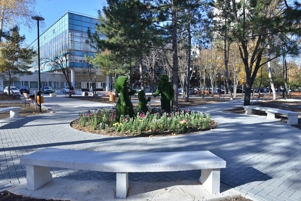 Обновлен сквер возле завода Мезон на Рышкановке. Фото: noi.md